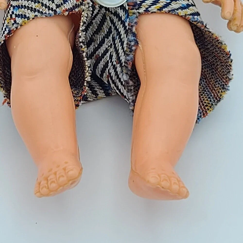 Vintage Baby Boy Doll Made in Hong Kong 6 inches Small